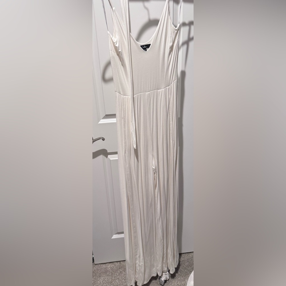 Lulu's Cream Jumpsuit